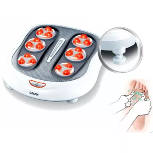 Shiatsu-Fußmassagerät FM60 (weiß/grau, Retail)