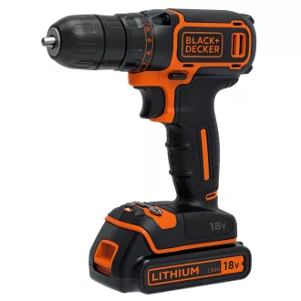   Black & Decker BDCDC18K-QW fúrógép Kulcsnélküli Fekete, Narancssárga
