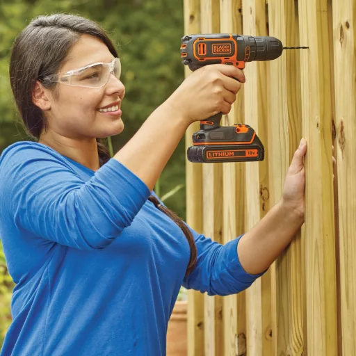 Black & Decker BDCDC18K-QW fúrógép Kulcsnélküli Fekete, Narancssárga