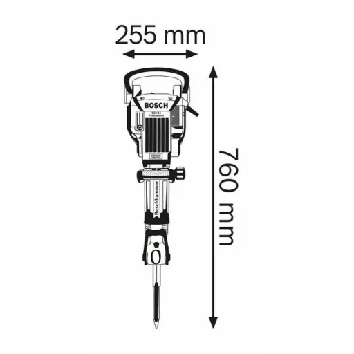 Bosch 0 611 335 000 bontókalapács Fekete, Kék 1750 W