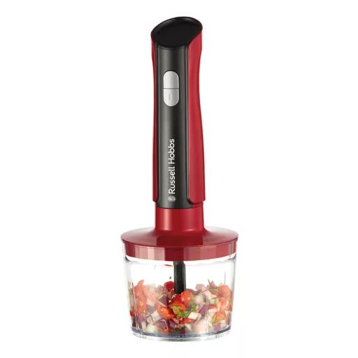 Russell Hobbs 27140-56 turmixgép 1 L Hordozható turmixgép 500 W Fekete, Vörös, Átlátszó