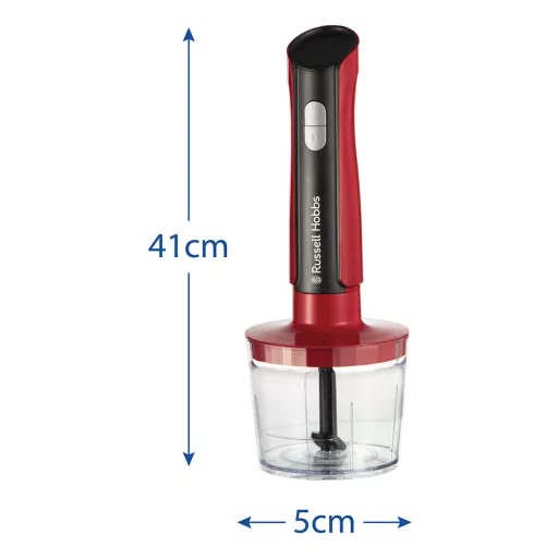 Russell Hobbs 27140-56 turmixgép 1 L Hordozható turmixgép 500 W Fekete, Vörös, Átlátszó