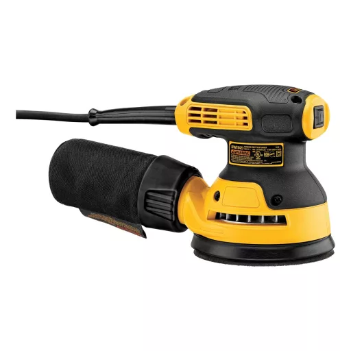 DeWALT DWE6423-QS hordozható csiszoló Orbitális csiszoló 12000 OPM Fekete, Sárga 280 W