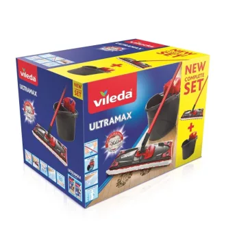   Vileda Ultramax Mop Set felmosó Száraz és nedves Fekete, Vörös