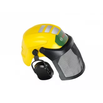 Lumberjack helmet with visor