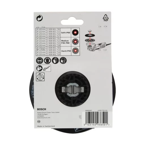 Bosch 2 608 601 711 sarokcsiszoló tartozék Csiszolófej