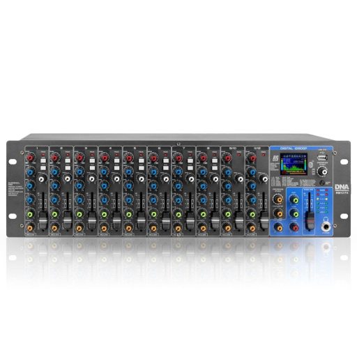 DNA Professional RM12 FX - Analogue mixer with Bluetooth, DSP, EQ, MP3, phantom power and 12 channels