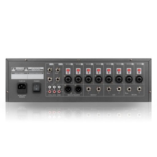 DNA Professional RM12 FX - Analogue mixer with Bluetooth, DSP, EQ, MP3, phantom power and 12 channels