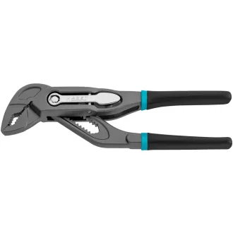   Universal- / Wasserpumpenzange 760-12, Rohr- / Wasserpumpen-Zange (schwarz/blau, 125mm, Schnellverstellung Tipp-/Step)