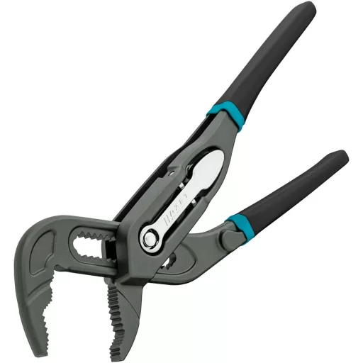 Universal- / Wasserpumpenzange 760-12, Rohr- / Wasserpumpen-Zange (schwarz/blau, 125mm, Schnellverstellung Tipp-/Step)