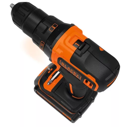 Black & Decker BDCDD186K-QW Fekete, Narancssárga