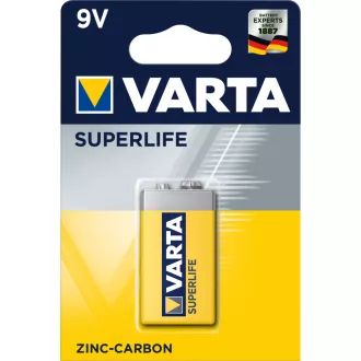 Varta Superlife 9V Egyszer használatos elem Cink-karbon