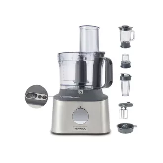   Kenwood MultiPro Compact+ FDM316SS darálógép 800 W 2 L Szürke Beépített mérlegek