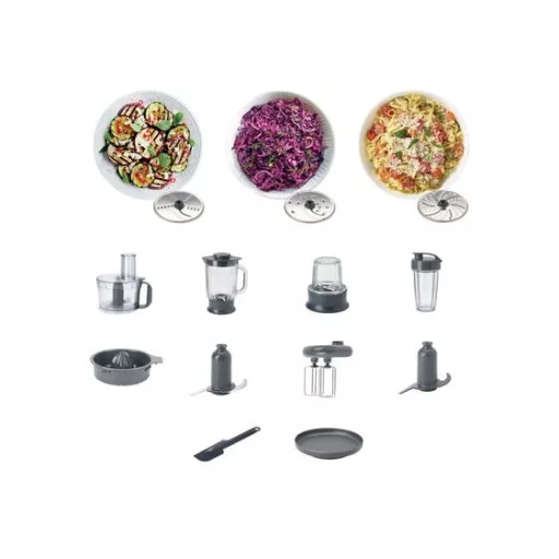 Kenwood MultiPro Compact+ FDM316SS darálógép 800 W 2 L Szürke Beépített mérlegek