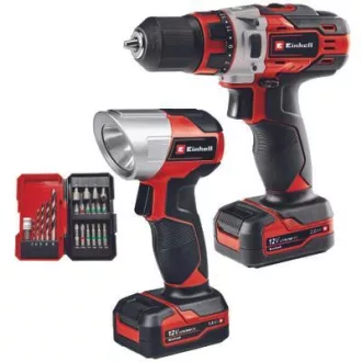   Einhell TE-CD 12/1 Li +22+CL (2x2.0Ah) Fekete, Fémes, Vörös
