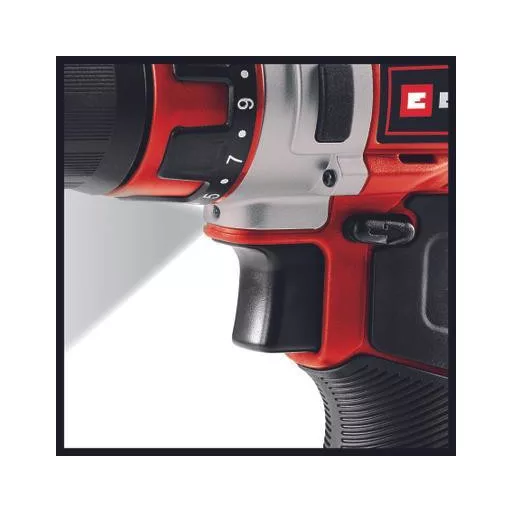 Einhell TE-CD 12/1 Li +22+CL (2x2.0Ah) Fekete, Fémes, Vörös