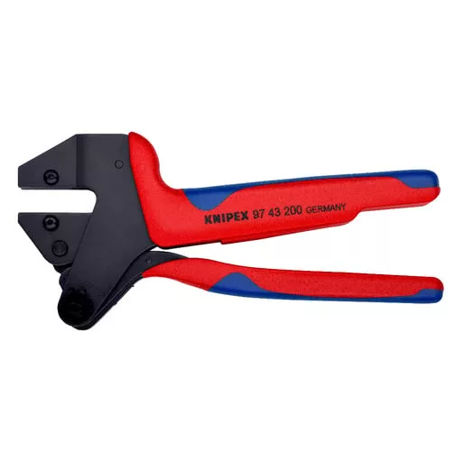 Knipex 97 43 200 A krimpelő fogó Krimpelőfogó Kék, Vörös