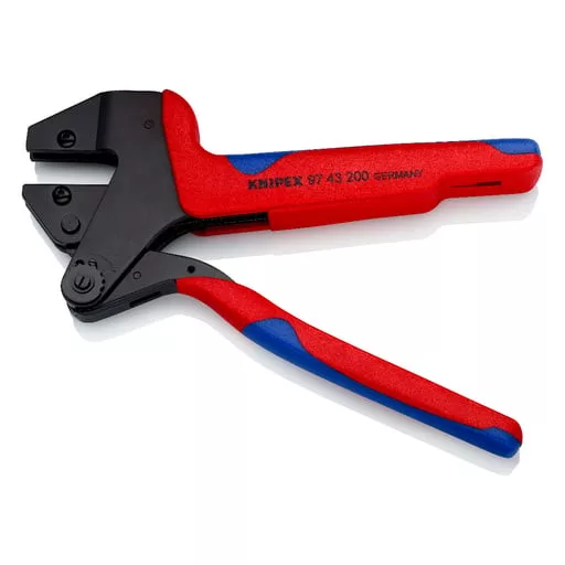 Knipex 97 43 200 A krimpelő fogó Krimpelőfogó Kék, Vörös