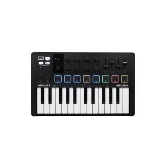 Arturia Minilab 3 MIDI billentyűzet 25 kulcsok USB Fekete