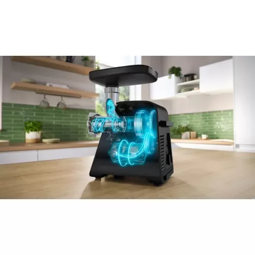 Bosch Serie 6 MFWS650B húsdaráló 500 W Fekete, Ezüst
