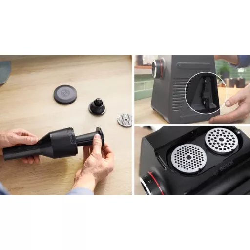 Bosch Serie 6 MFWS650B húsdaráló 500 W Fekete, Ezüst