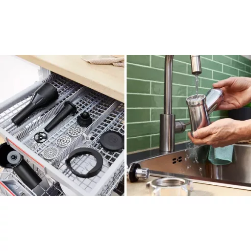 Bosch Serie 6 MFWS650B húsdaráló 500 W Fekete, Ezüst