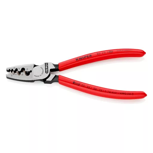 Knipex 97 71 180 krimpelő fogó Krimpelőfogó Vörös