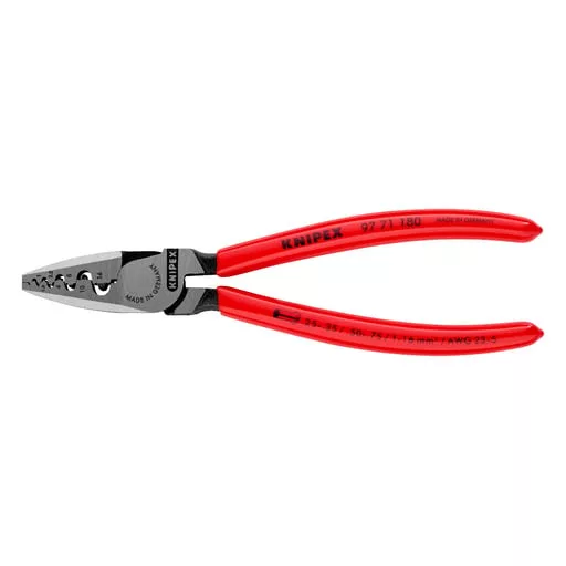 Knipex 97 71 180 krimpelő fogó Krimpelőfogó Vörös