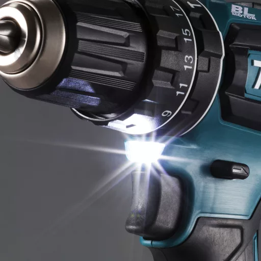 Makita DHP485Z fúrógép Kulcsnélküli 1,1 kg Fekete, Kék