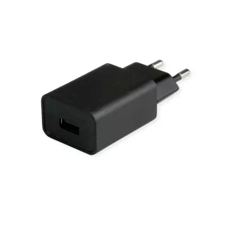   VALUE 19.99.1093 mobiltelefon töltő Univerzális Fekete Váltakozó áram Beltéri