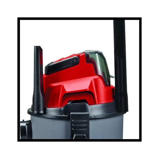 Einhell TC-VC 18/15 Li-Solo 15 L Hordó alakú vákuum Száraz és nedves Porzsák