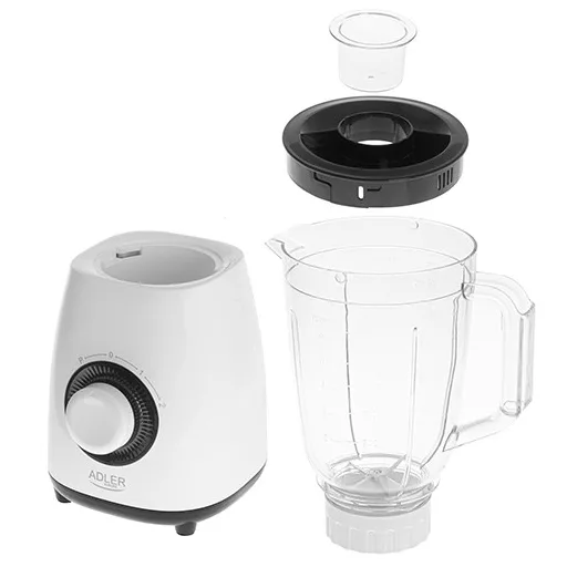 Adler AD 4085 turmixgép 1,5 L Asztali mixer 1000 W Fekete, Fehér