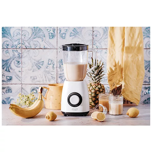 Adler AD 4085 turmixgép 1,5 L Asztali mixer 1000 W Fekete, Fehér