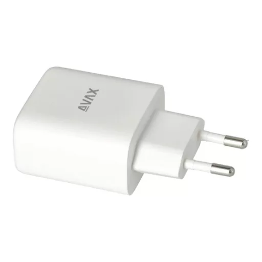 AVAX Hálózati töltő USB-A USB-C 65W, fehér