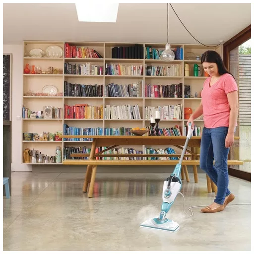 Black & Decker BHSM1610DSM Hordozható gőztisztító 0,5 L 1600 W Türkizkék, Fehér