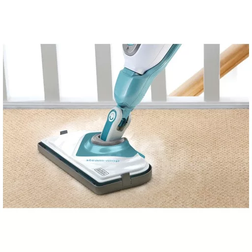 Black & Decker BHSM1610DSM Hordozható gőztisztító 0,5 L 1600 W Türkizkék, Fehér