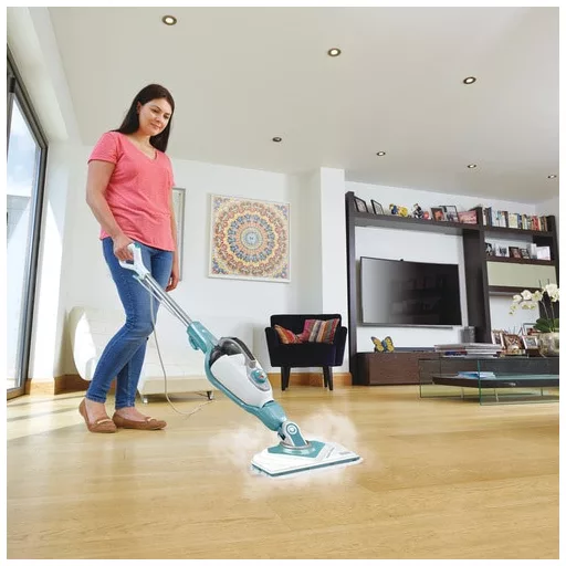 Black & Decker BHSM1610DSM Hordozható gőztisztító 0,5 L 1600 W Türkizkék, Fehér