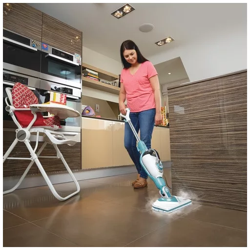 Black & Decker BHSM1610DSM Hordozható gőztisztító 0,5 L 1600 W Türkizkék, Fehér