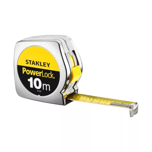 Stanley 1-33-442 mérőszalag 10 M Akrilnitril-butadiénsztirol (ABS) Fekete, Sárga