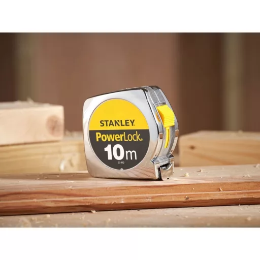 Stanley 1-33-442 mérőszalag 10 M Akrilnitril-butadiénsztirol (ABS) Fekete, Sárga