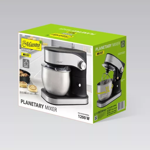 Feel-Maestro MR-557 Planetary mixer with 3 l bowl, 1200 W Black