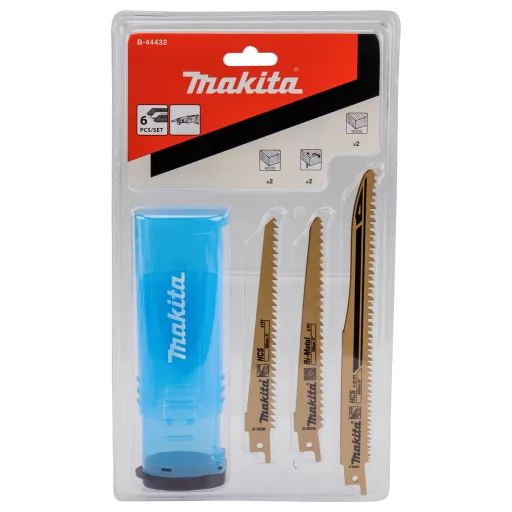 Makita B-44432 lombfűrész, kanyarítófűrész és szablyafűrész lap Lombfűrész penge 6 db