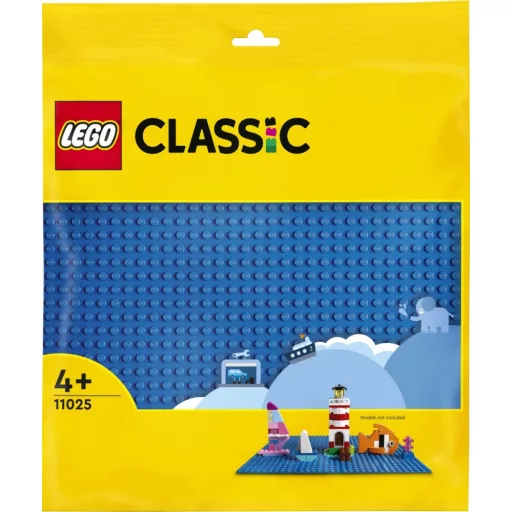 11025 Classic Blaue Bauplatte (blau, Quadratische Grundplatte mit 32x32 Noppen)