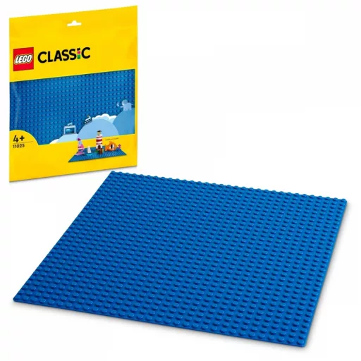 11025 Classic Blaue Bauplatte (blau, Quadratische Grundplatte mit 32x32 Noppen)
