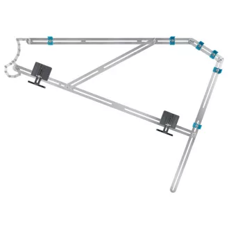   wolfcraft GmbH 5210000 sugármérő Stair gauge Fekete, Rozsdamentes acél