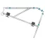 wolfcraft GmbH 5210000 sugármérő Stair gauge Fekete, Rozsdamentes acél