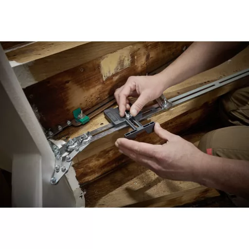wolfcraft GmbH 5210000 sugármérő Stair gauge Fekete, Rozsdamentes acél