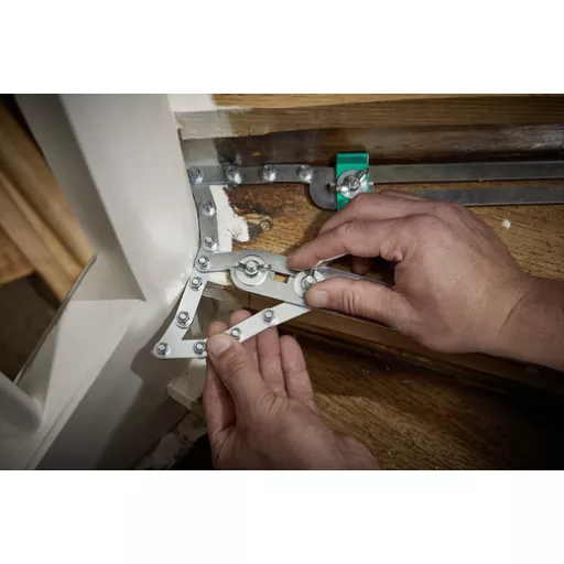 wolfcraft GmbH 5210000 sugármérő Stair gauge Fekete, Rozsdamentes acél