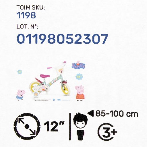 Children's bicycle TOIMSA TOI1198 12" Peppa Pig