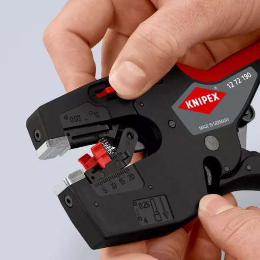 Knipex 12 72 190 csupaszoló Fekete, Vörös